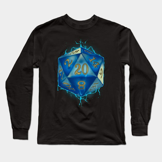 Magic Dice Sapphire Long Sleeve T-Shirt by Getsousa